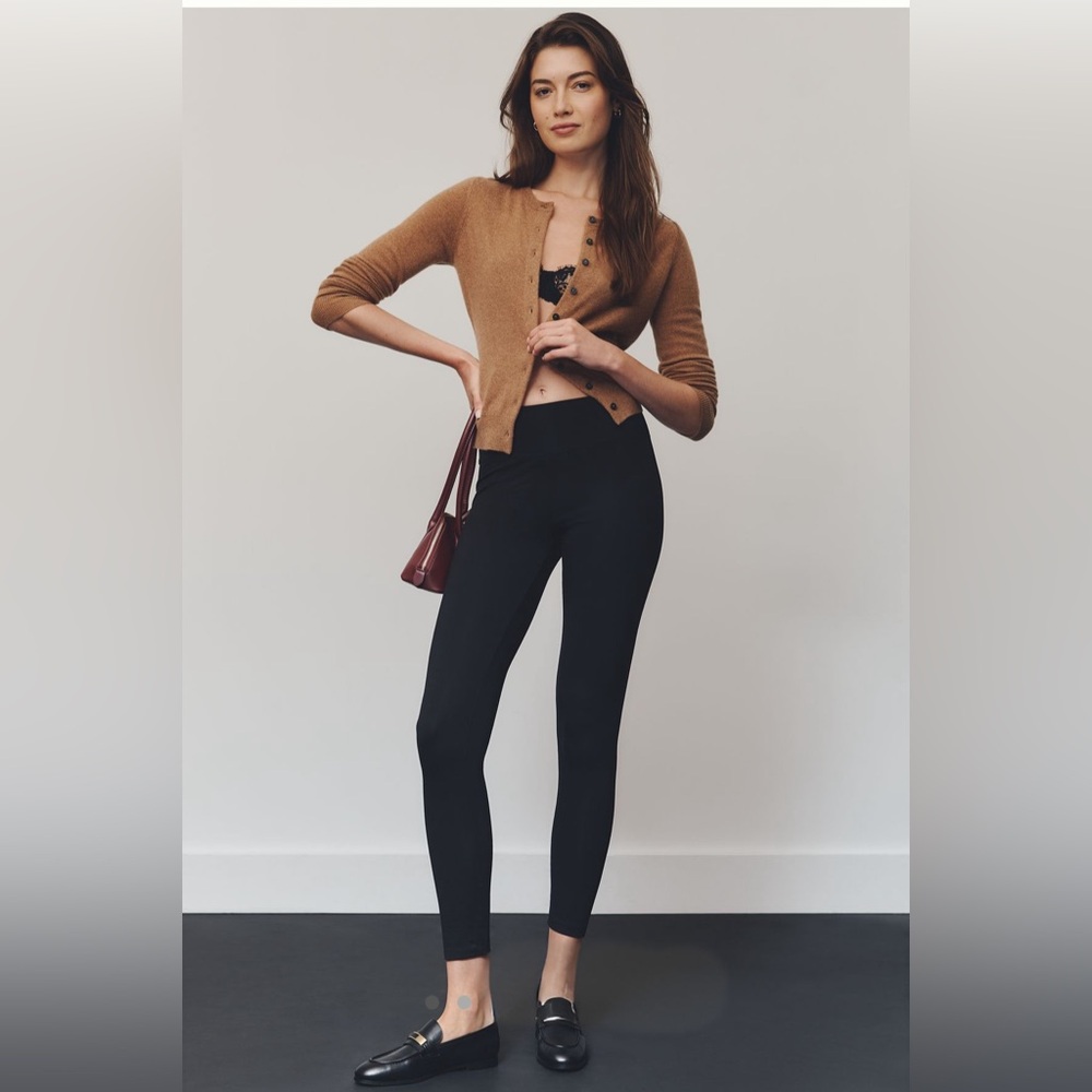 By Anthropologie Solid Leggings in Black